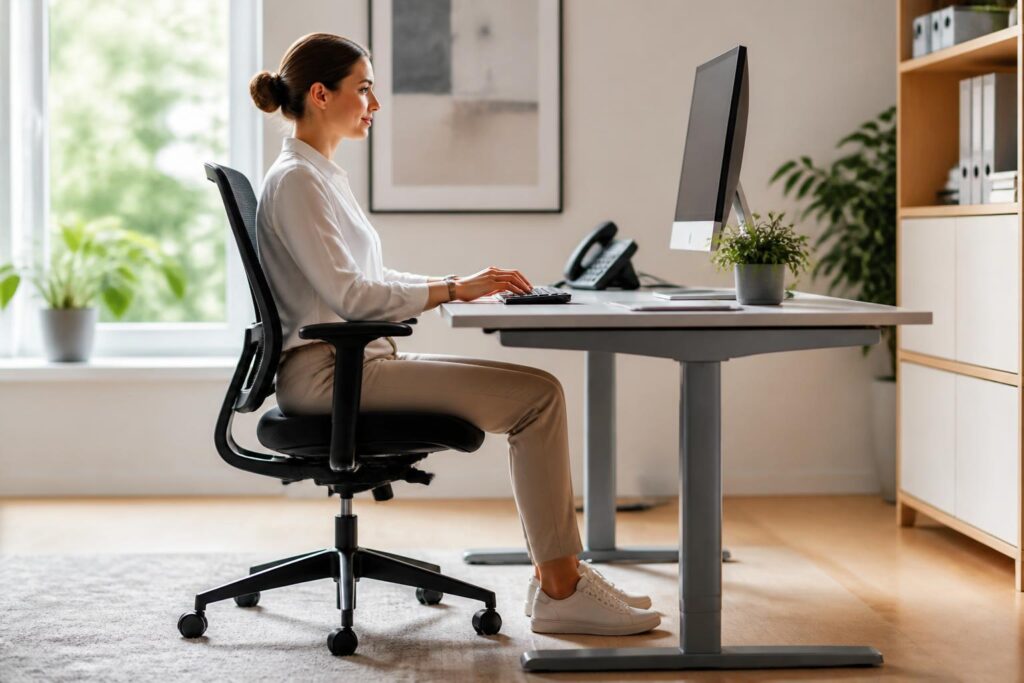 Optimale Schreibtischhöhe finden und berechnen: So sitzt und arbeitest du ergonomisch richtig